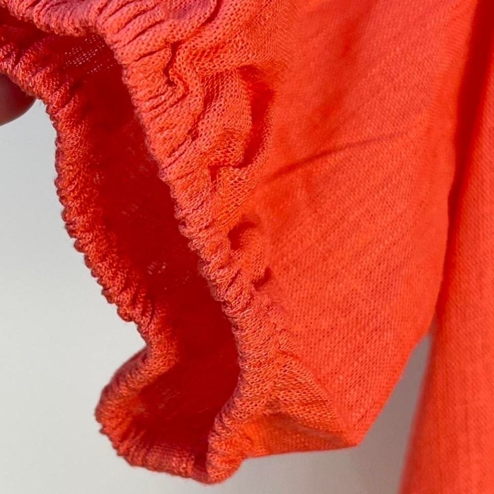 UMGEE USA Coral bubble linen dress with drop waist and lining. Small. NWT - Picture 5 of 6